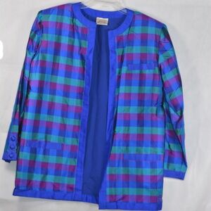 SILK Jacket SZ L Victoria Silk Boutique